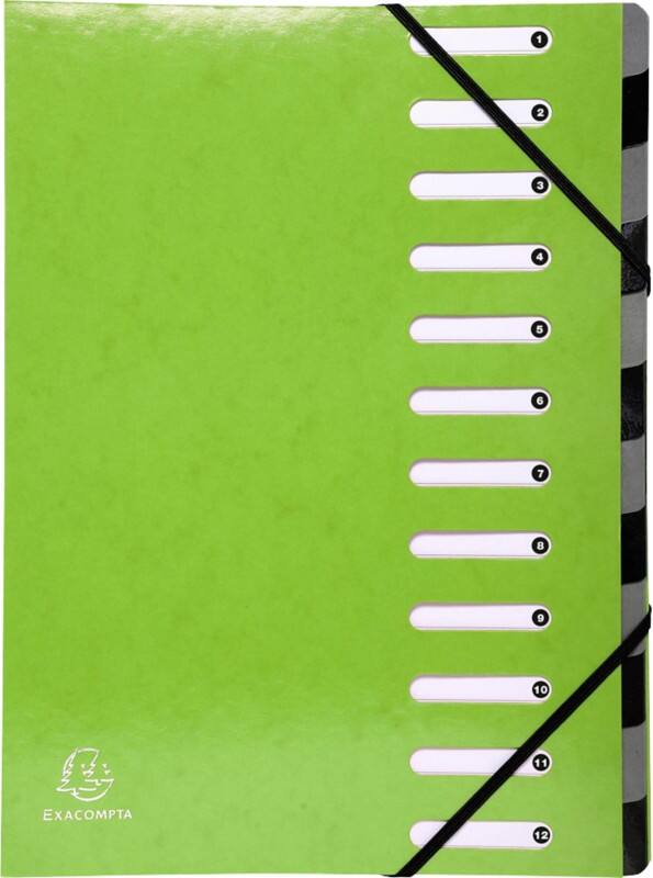 Trieur Exacompta Iderama A4 Vert Carte lustrée pelliculée 24 x 5 x 32 cm