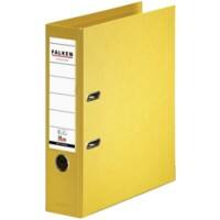 Classeur à levier Falken Large Chromocolor A4 80 mm Jaune 2 Anneaux 11285517 Plastique