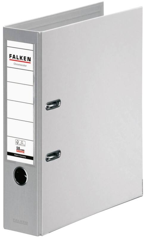 Classeur à levier Falken Large A4 80 mm Gris 2 Anneaux Plastique