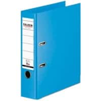 Classeur à levier Falken Large Chromocolor A4 80 mm Bleu clair 2 Anneaux S80 Plastique