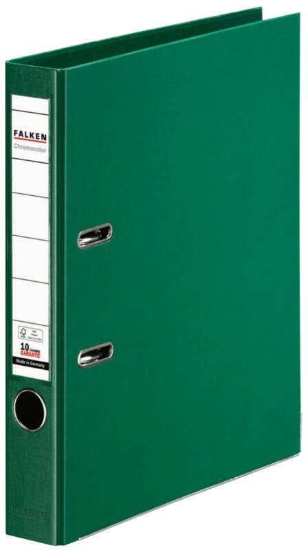 Classeur à levier Falken Étroit Chromocolor A4 50 mm Vert 2 Anneaux 11285939 Plastique