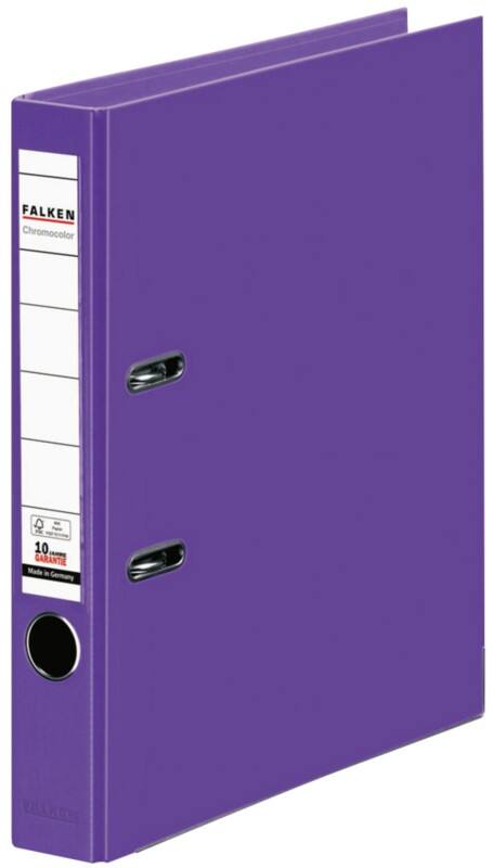 Classeur à levier Falken Étroit Chromocolor A4 50 mm Violet 2 Anneaux Chromocolor Plastique