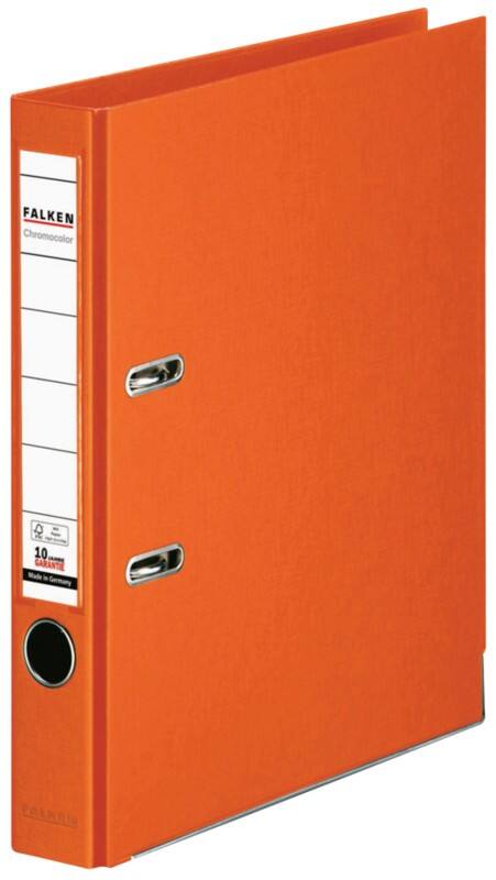 Classeur à levier Falken Étroit A4 50 mm Orange 2 Anneaux Plastique