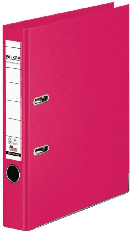 Classeur à levier Falken Étroit Chromocolor A4 50 mm Rose 2 Anneaux Plastique
