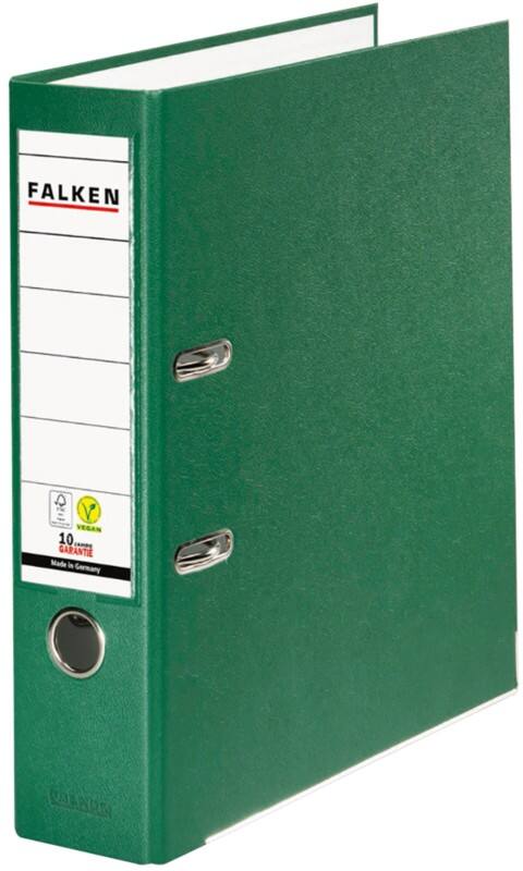 Classeur à levier Falken Large PP-Color A4 80 mm Vert 2 Anneaux Plastique