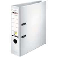 Classeur à levier Falken Large PP-Color A4 80 mm Blanc 2 Anneaux Plastique