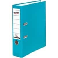 Classeur à levier Falken PP-Color A4 80 mm Turquoise 2 anneaux Carton, PP (Polypropylène)