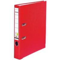 Classeur à levier Falken Color A4 5,0 cm 2 anneaux Carton, PP (Polypropylène) Rouge