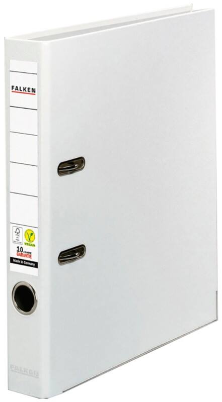 Classeur à levier Falken Étroit PP-Color A4 50 mm Blanc 2 Anneaux Plastique