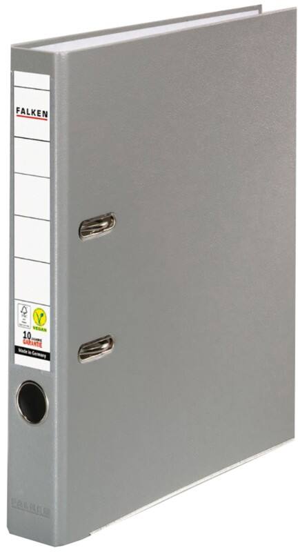 Classeur à levier Falken Étroit PP-Color A4 50 mm Gris 2 Anneaux Plastique