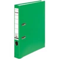 Classeur à levier Falken PP-Color A4 50 mm Vert clair 2 anneaux Carton, PP (Polypropylène)