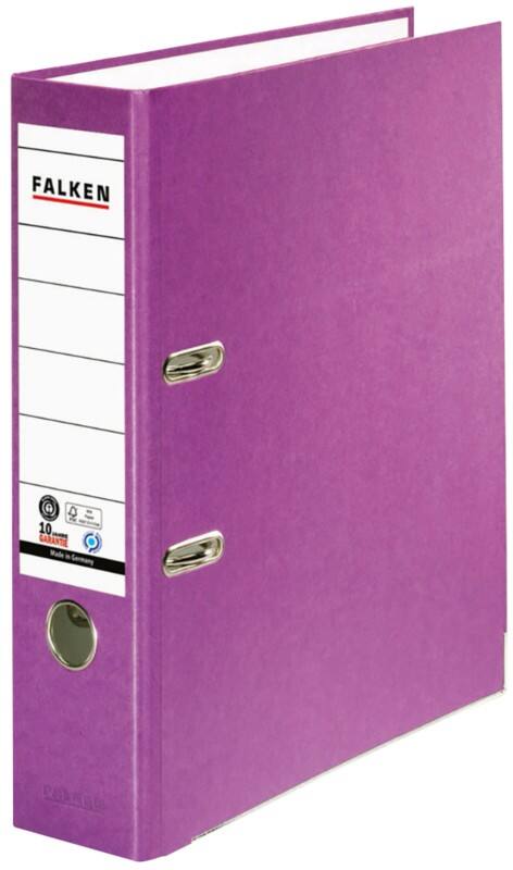 Classeur à levier Falken Large A4 80 mm Violet 2 Anneaux 11285251 Plastique