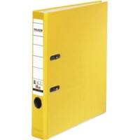 Classeur à levier Falken A4 50 mm Jaune 2 anneaux 11286333 Carton, PP (Polypropylène)