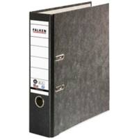 Classeur à levier Falken Large A4 80 mm Noir 2 Anneaux 80024136 Carton Effet Marbre