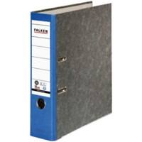 Classeur à levier Falken Large A4 80 mm Bleu 2 Anneaux 80024607 Carton Effet Marbre
