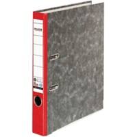 Classeur à levier Falken Étroit A4 50 mm Rouge 2 Anneaux S50 Carton Effet Marbre