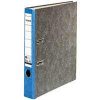Classeur à levier Falken Étroit A4 50 mm Bleu 2 Anneaux S50 Carton Effet Marbre