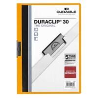 Farde à clip DURABLE Duraclip A4 Orange PVC Dos :