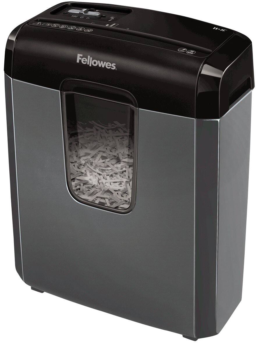 Fellowes Destructeur de documents W-1C Coupe croisée Niveau de sécurité P-3 6 Feuilles