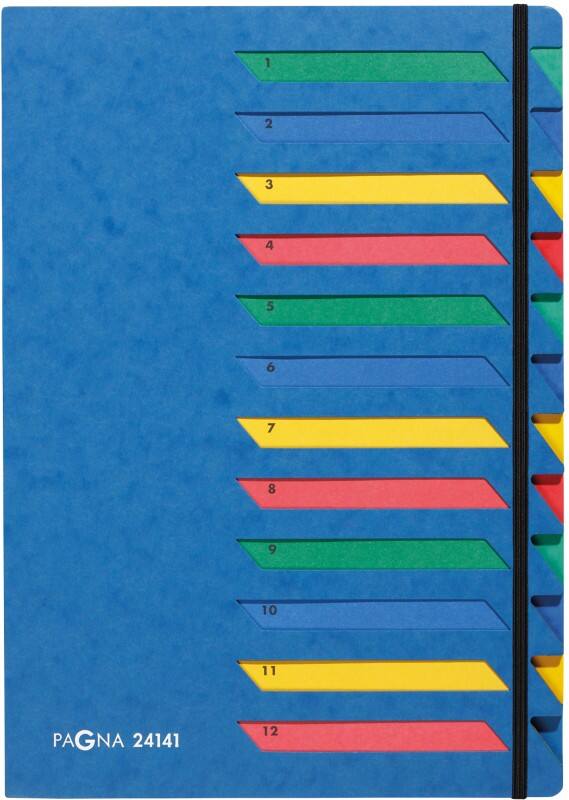 Trieur PAGNA Classic 2414102 Carton A4 Bleu