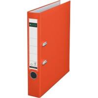 Classeur à levier Leitz 180° A4 52 mm Rouge clair 2 anneaux 1015 Carton, PP (Polypropylène) Portrait