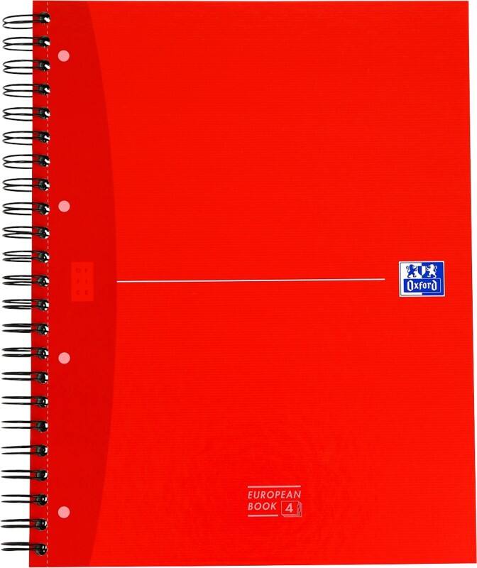 Bloc-notes OXFORD Office Essentials A4+ Ligné Reliure en spirale Carte Blanc Perforé 240 Pages 120 Feuilles