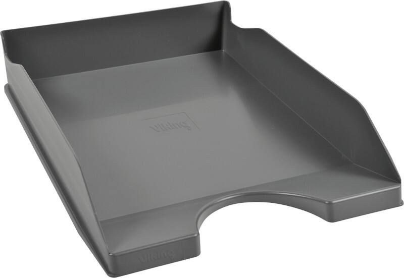 Corbeille à courrier Viking Polystyrène Gris foncé A4 25,5 x 34,8 x 6,5 cm