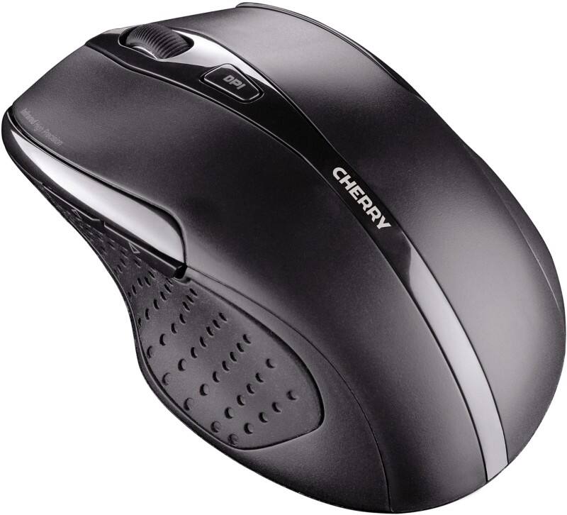 Souris sans fil ergonomique Cherry MW 3000 Optique Pour droitiers Nano-récepteur USB-A Noir