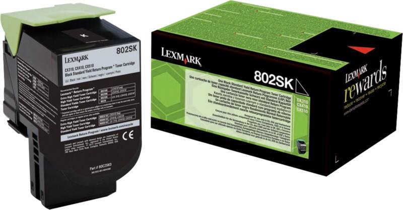 Toner Lexmark D'origine 80C2SK0 Noir