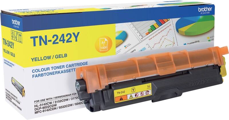 Toner Brother TN-242Y D'origine Jaune