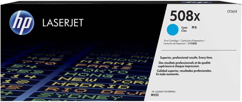 Toner HP 508X D'origine CF361X Cyan