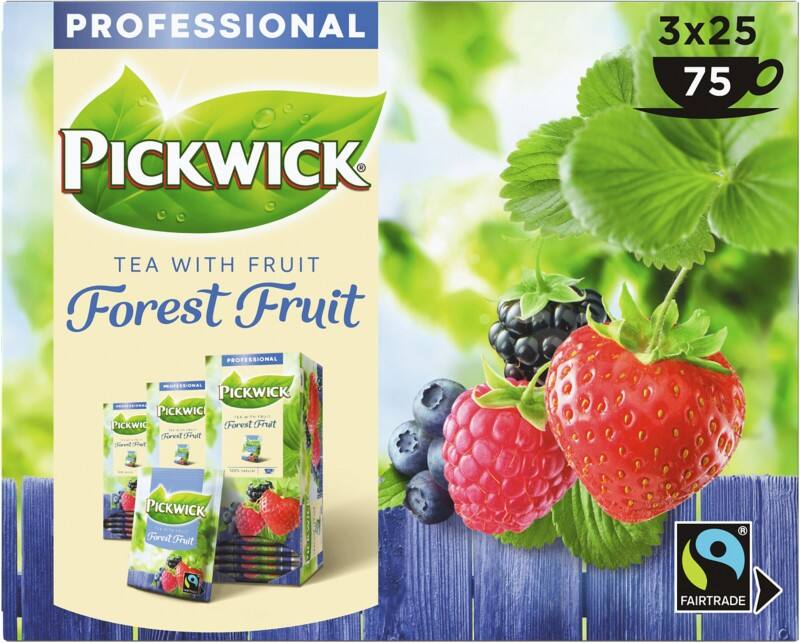 Thé Fruits rouges Pickwick 25 Unités de 1.5 g