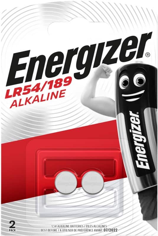 Piles bouton Energizer LR54 1,5V Alcaline 2 Unités