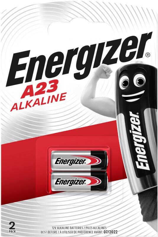Piles Energizer E23A A23 8LR932 55mAh Alcaline 12V 2 Unités