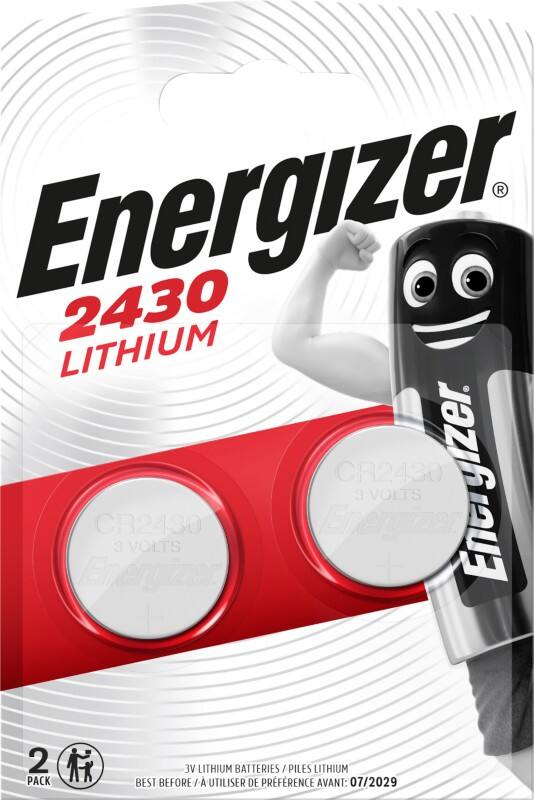 Piles bouton Energizer CR2430 3V Lithium 2 Unités