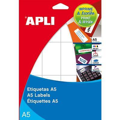 Étiquettes APLI 581876 A5 Blanc 120 Unités