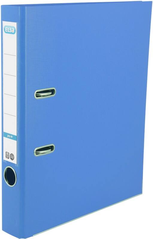 Classeur à levier ELBA Étroit Smart Pro+ A4 50 mm Bleu clair 2 Anneaux Plastique