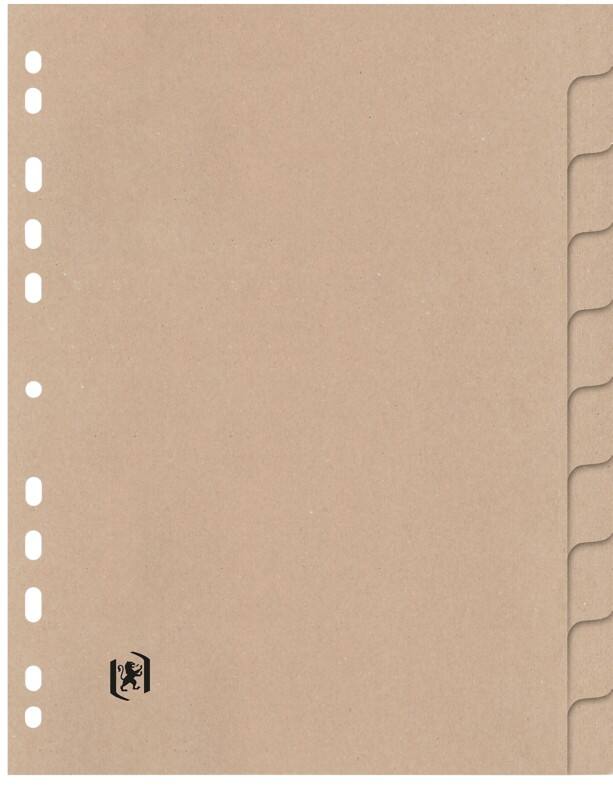 Intercalaires vierges Touareg OXFORD A4 Beige 10 intercalaires 280 g/m² Carton Rectangulaire 100204942