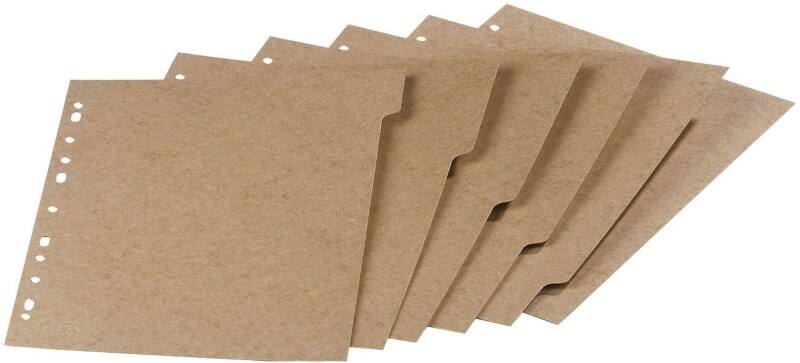 Intercalaires vierges Touareg OXFORD A4 Beige 5 intercalaires 280 g/m² Carton Rectangulaire 100204964