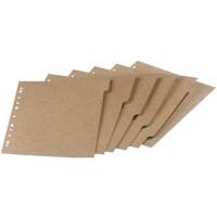 Intercalaires vierges Touareg OXFORD A4 Beige 5 intercalaires 280 g/m² Carton Rectangulaire 100204964