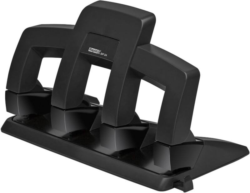 Perforateur Rapid Supreme Press Less SP34 4 trous 30 feuilles Noir