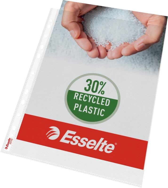 Pochettes perforées Esselte A4 Granuleux Transparent 70 microns PP (Polypropylène) Ouverture par le haut 11 perforations 237520T 100 unités