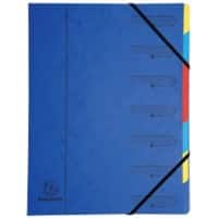 Trieur Exacompta 54072E A4 Bleu Carte 24,5 x 32 cm