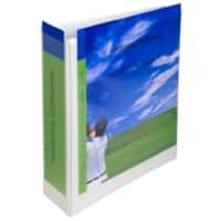 Classeur à levier Exacompta Large Krea Cover A4 80 mm Blanc 2 Anneaux 11285244 Plastique Portrait