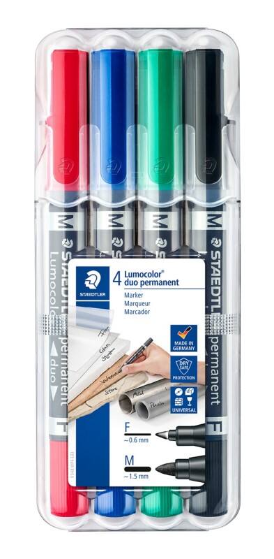 Marqueur permanent STAEDTLER 348 Assortiment 4 Unités