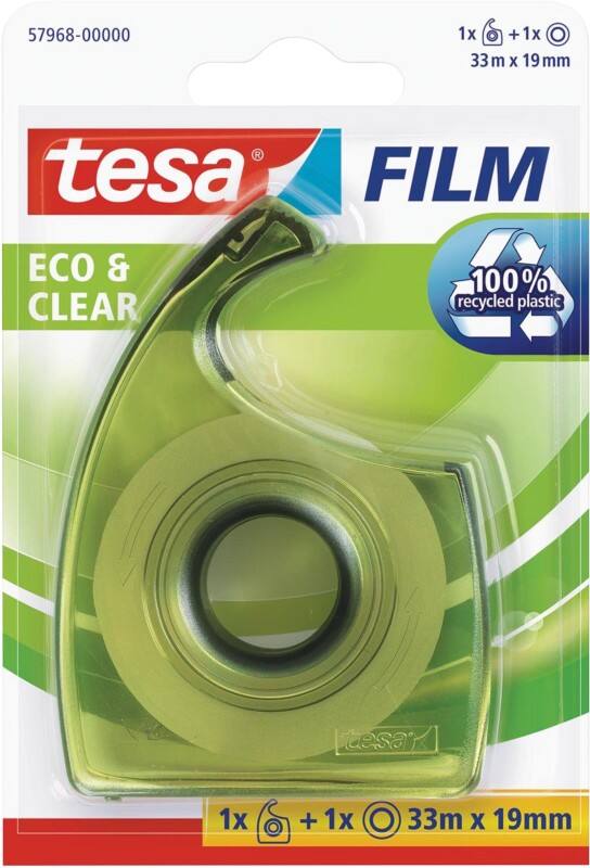 Dévidoir de ruban adhésif tesa tesafilm Eco & Clear Transparent 19 mm (L) x 33 m (L)