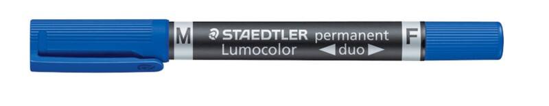 Marqueur STAEDTLER Lumocolor Duo 348 Moyen Ogive 0,6 - 1,5 mm Bleu Rechargeable