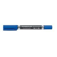 Marqueur STAEDTLER Lumocolor Duo 348 Moyen Ogive 0,6 - 1,5 mm Bleu Rechargeable