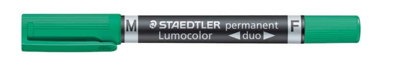 Marqueur STAEDTLER Lumocolor Duo 348 Moyen Ogive 0,6 - 1,5 mm Vert Rechargeable