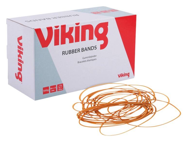 Élastiques en caoutchouc Viking 80 x 1,5 mm Ø 50 mm Beige 500 g